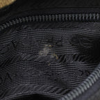 Prada Zebra Print Nylon Brown Handbag — view 8