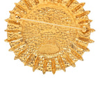 Chanel CC Logo Round Brooch Gold Plated — view 3