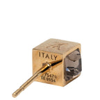 Louis Vuitton Gamble Cube Stud Earrings Gold Plated Swarovski — view 8