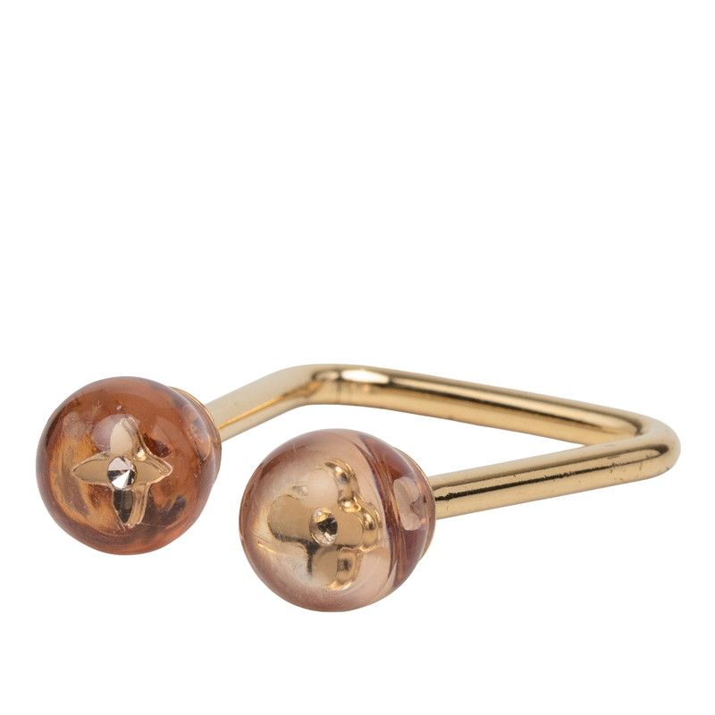 Louis Vuitton Bague Bubble Ring Gold Pink Plated Plastic — view 2