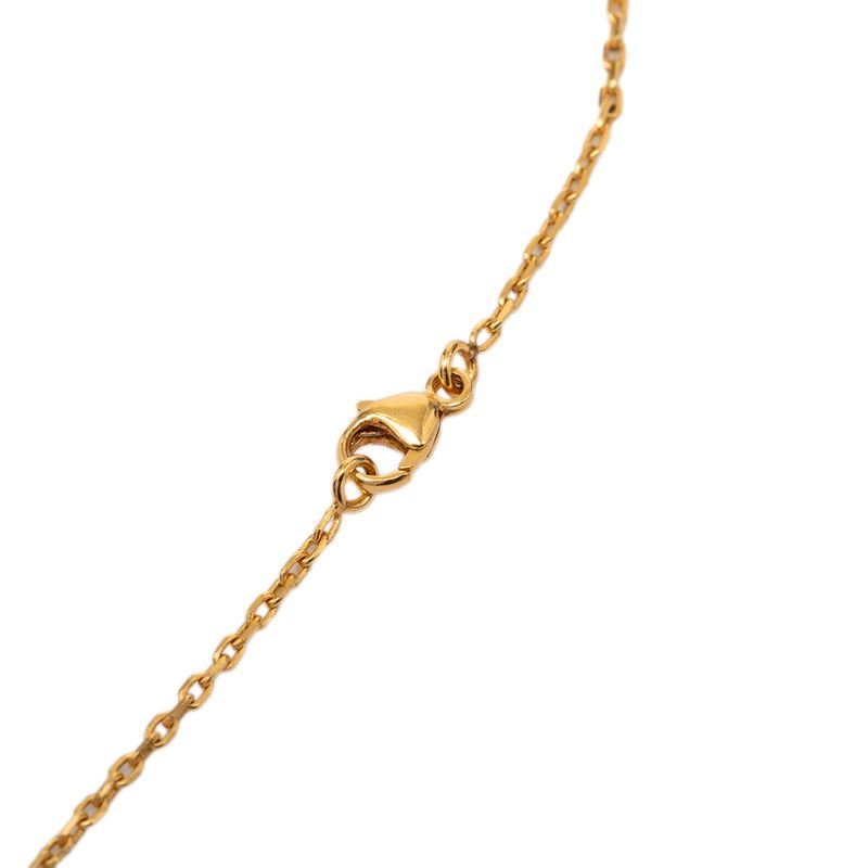 Hermes O'Kelly PM Chain Pendant Brown Gold Leather Plated — view 3
