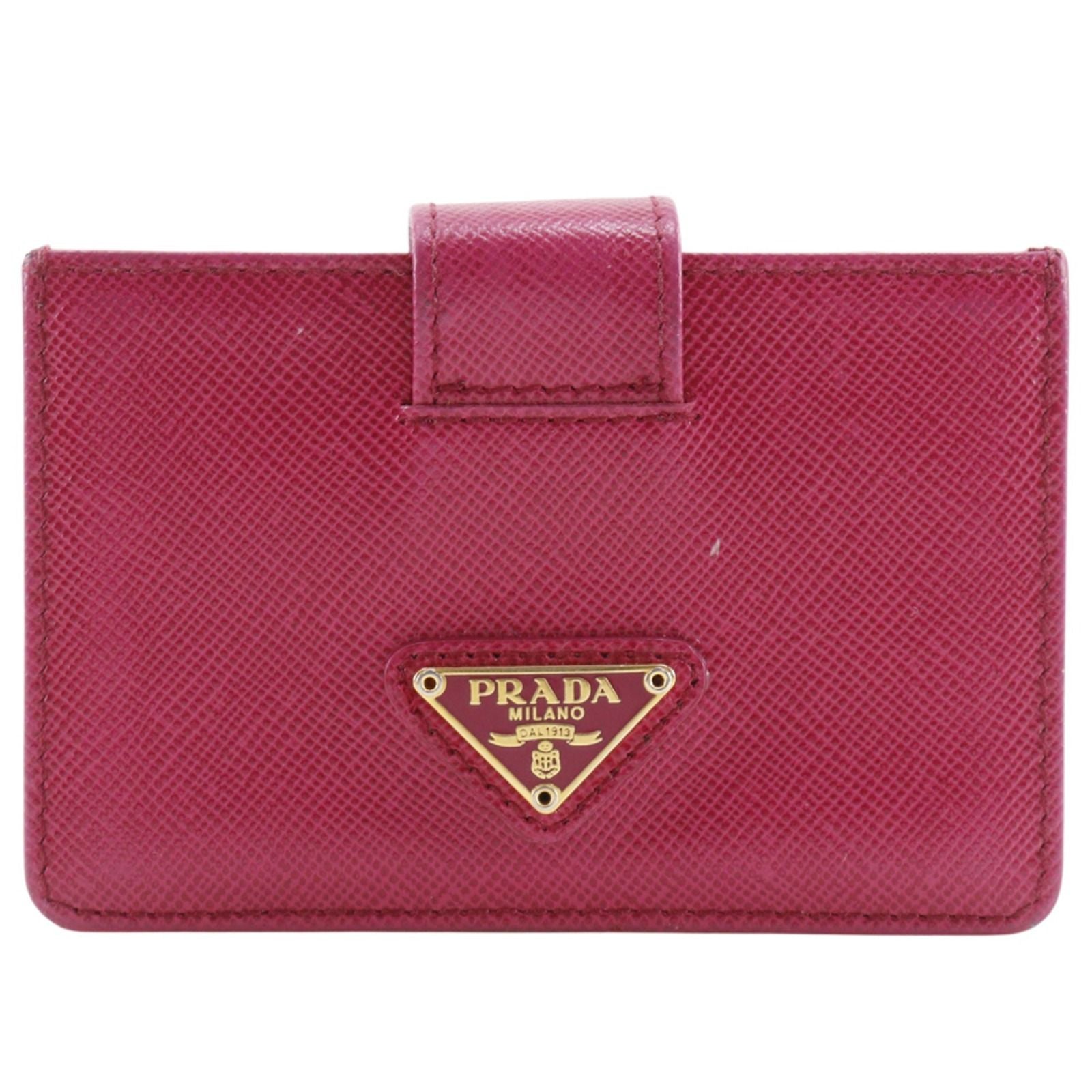 Prada Saffiano Pink Card Case
