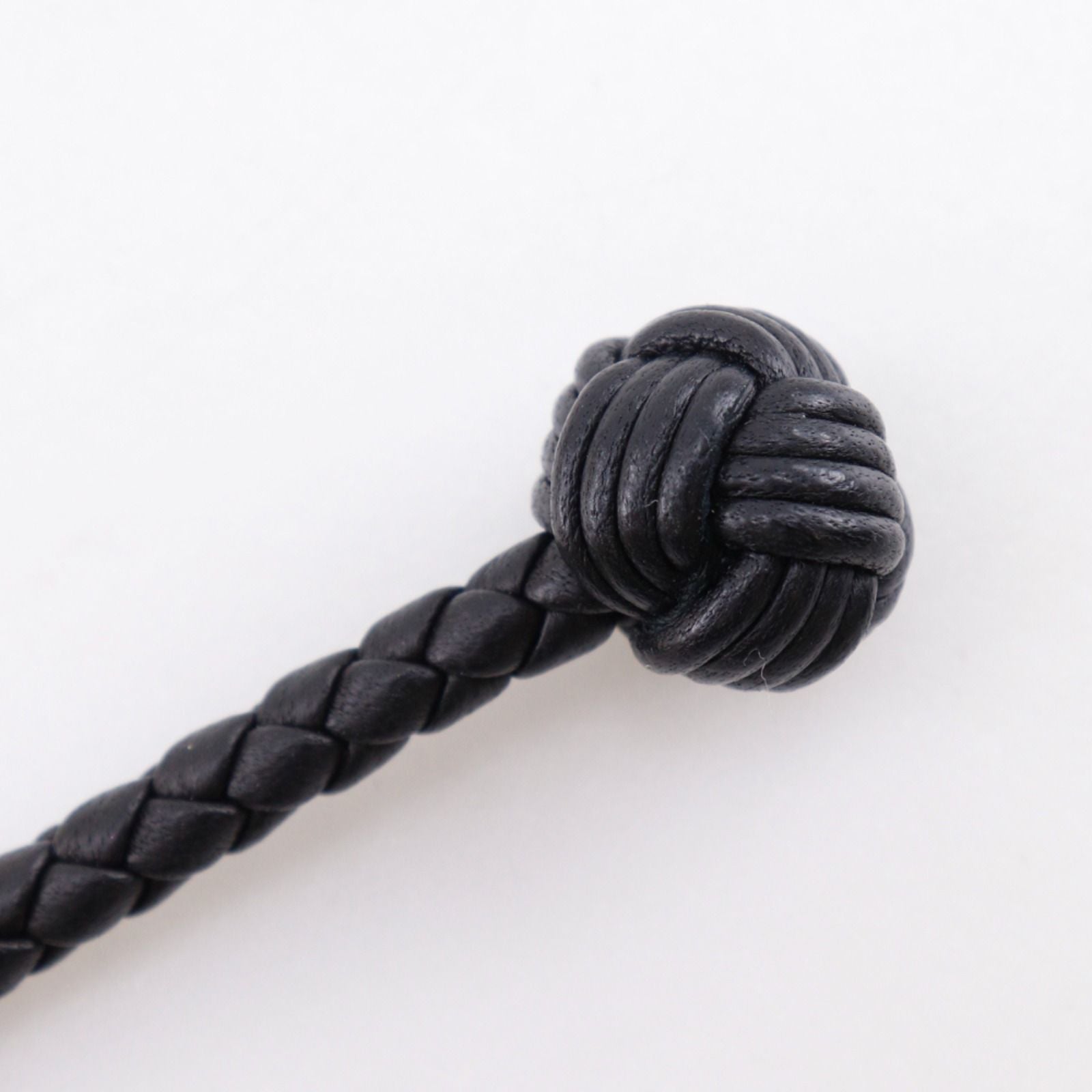 Bottega Veneta Intrecciato Leather Black Bracelet — view 9