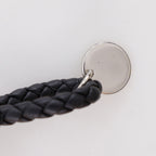 Bottega Veneta Intrecciato Leather Black Bracelet — view 7