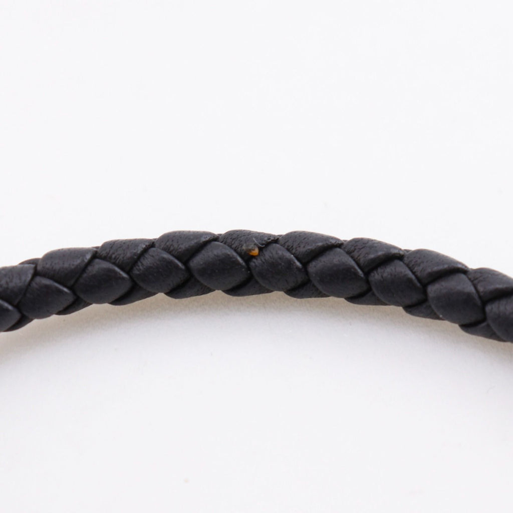 Bottega Veneta Intrecciato Leather Black Bracelet — view 8