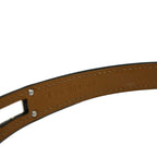 Hermes Bracelet Tall Leather Black Silver — view 7