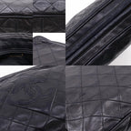 Chanel Chain Shoulder Bag with Fringe Quilted Vintage Calfskin Black — view 8