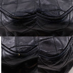 Chanel Chain Shoulder Bag with Fringe Quilted Vintage Calfskin Black — view 4