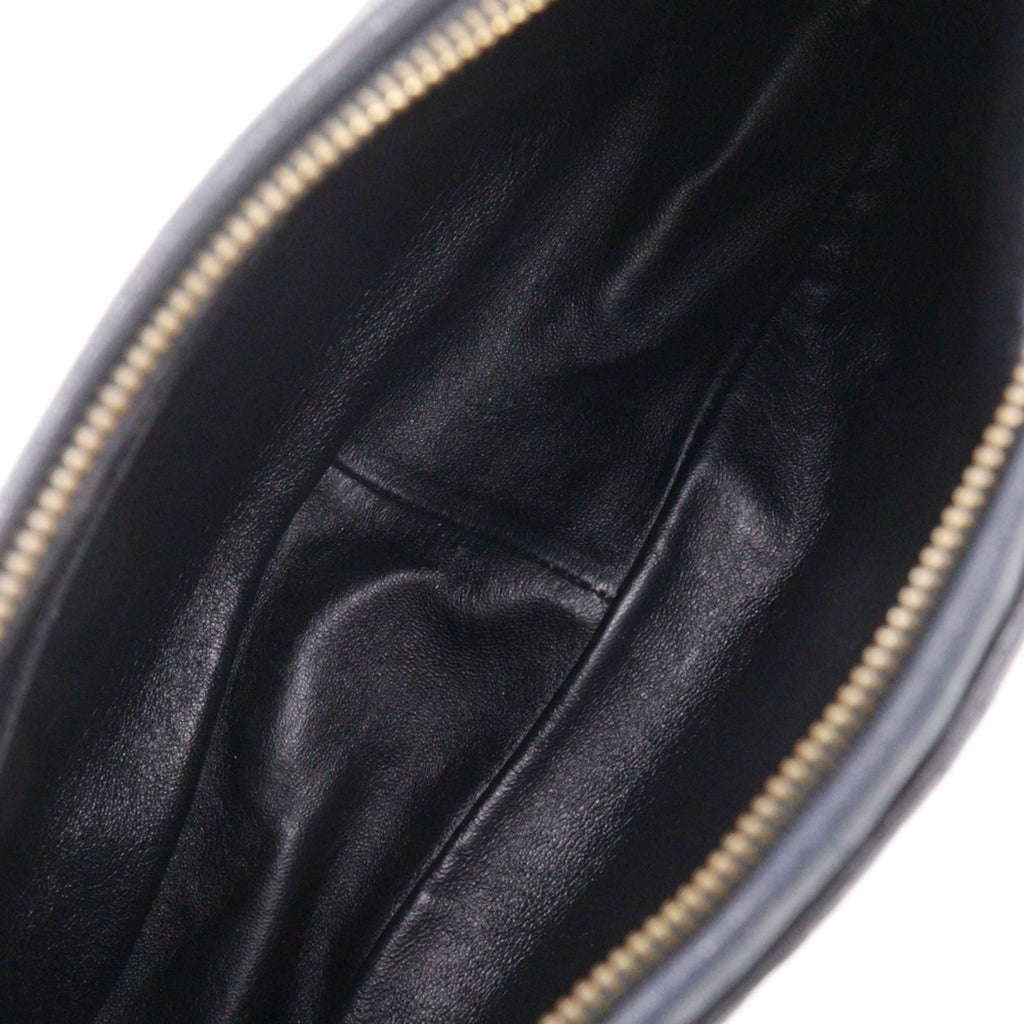Chanel Chain Shoulder Bag with Fringe Quilted Vintage Calfskin Black — view 6