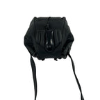 Loewe Vintage Logo Leather Mini Drawstring Shoulder Bag Pochette Crossbody Black — view 4