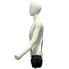 Loewe Vintage Logo Leather Mini Drawstring Shoulder Bag Pochette Crossbody Black — view 2
