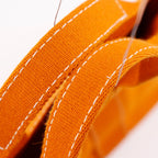 Hermes Deauville PM French Festival of Hawaii Exclusive Cotton Canvas Orange — view 5