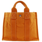 Hermes Deauville PM French Festival of Hawaii Exclusive Cotton Canvas Orange