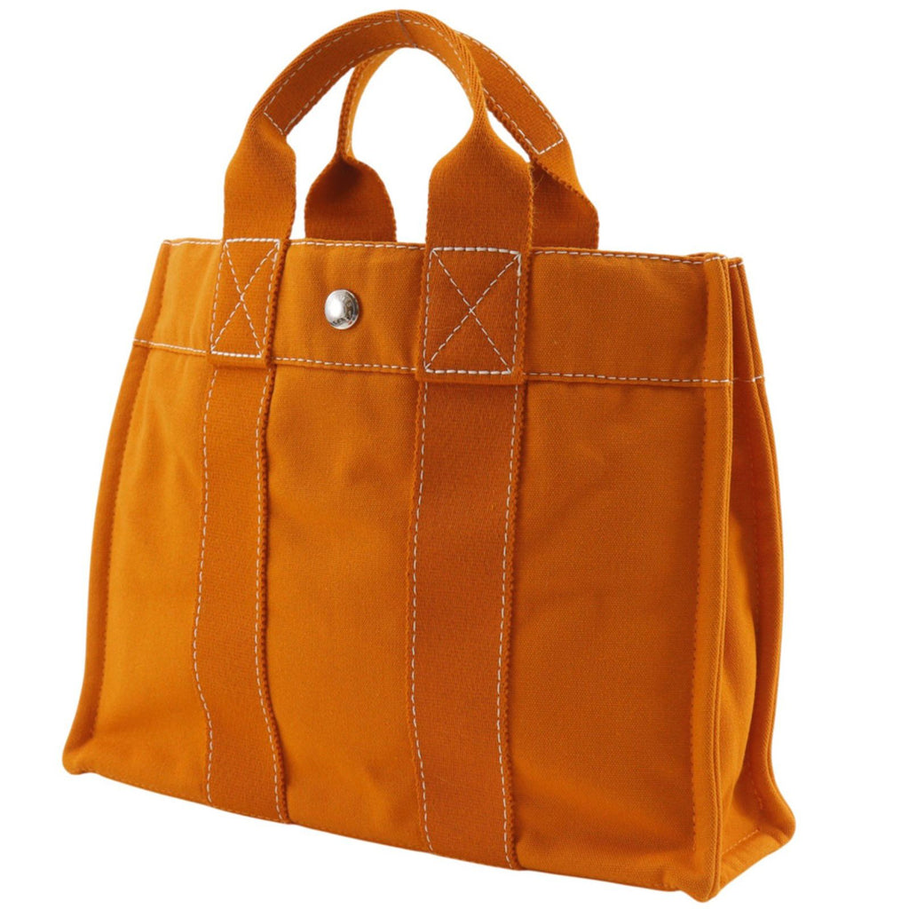 Hermes Deauville PM French Festival of Hawaii Exclusive Cotton Canvas Orange — view 2
