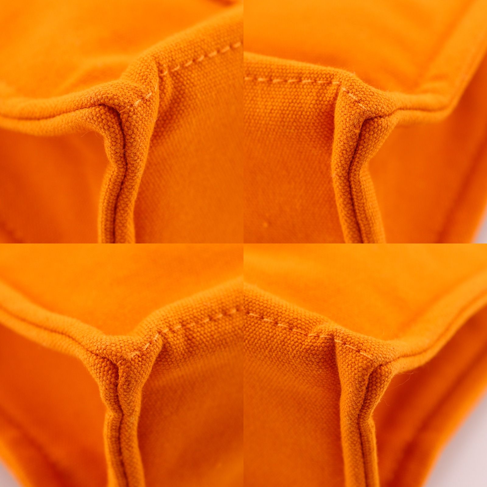Hermes Deauville PM French Festival of Hawaii Exclusive Cotton Canvas Orange — view 4
