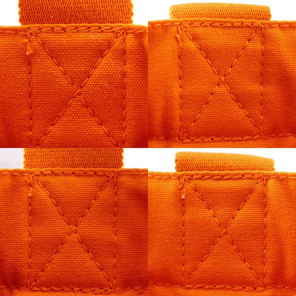 Hermes Deauville PM French Festival of Hawaii Exclusive Cotton Canvas Orange — view 9