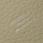 Hermes Picotin Lock PM 18 Tote Taurillon Clemence Cles Craie White Silver — view 7