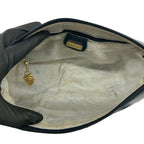 Gucci Vintage Micro GG Logo Leather Mini Shoulder Bag Pochette Navy — view 9