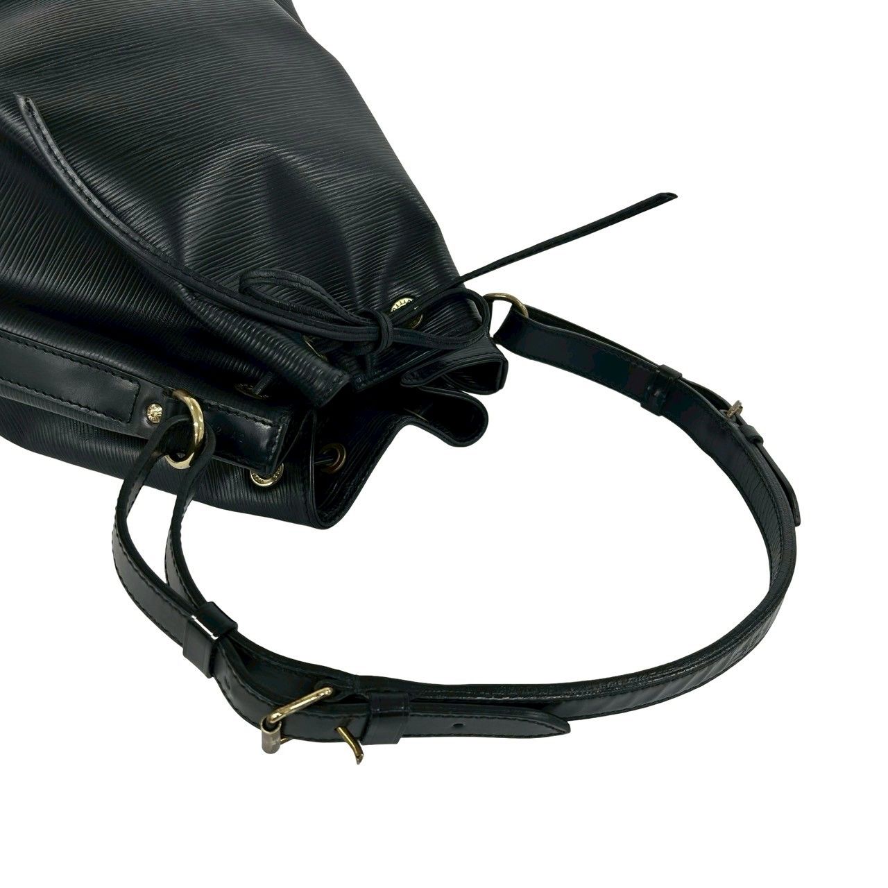 Louis Vuitton Vintage Petit Noe Epi Leather Shoulder Bag Tote Noir — view 4