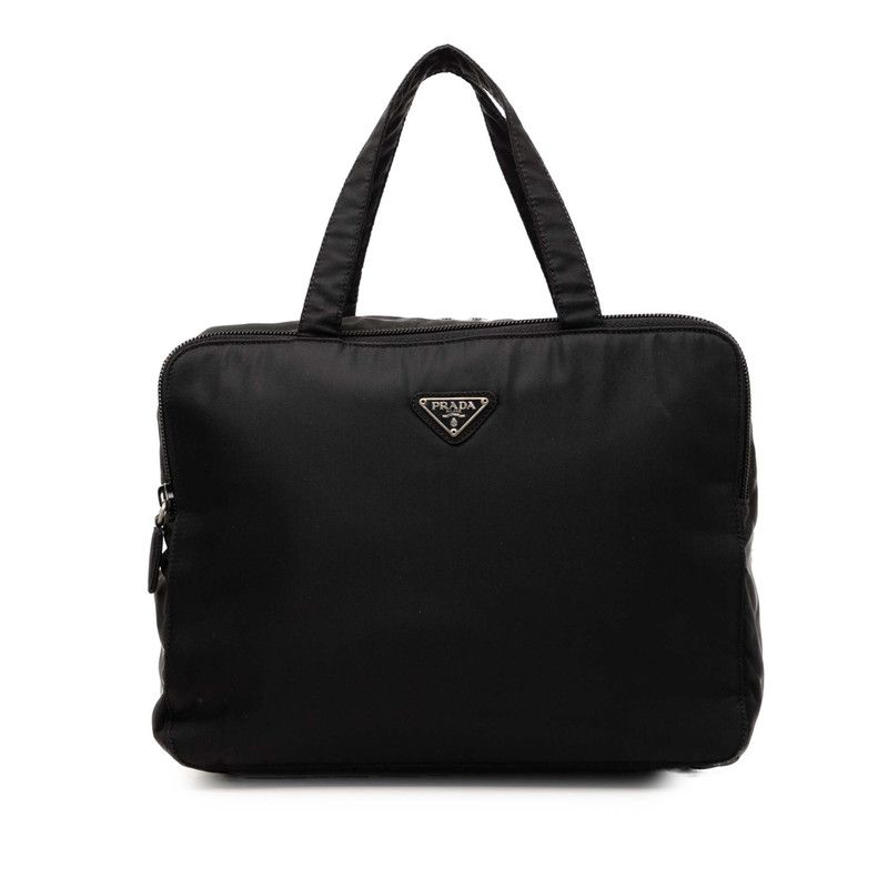 Prada Handbag / Cosmetic Bag / Black / Nylon /