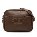 Dior Crossbody Shoulder Bag CD Logo Brown Leather