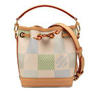 Louis Vuitton Damier Richesse Nano Noe Shoulder Bag / 2-Way Pistachio Green