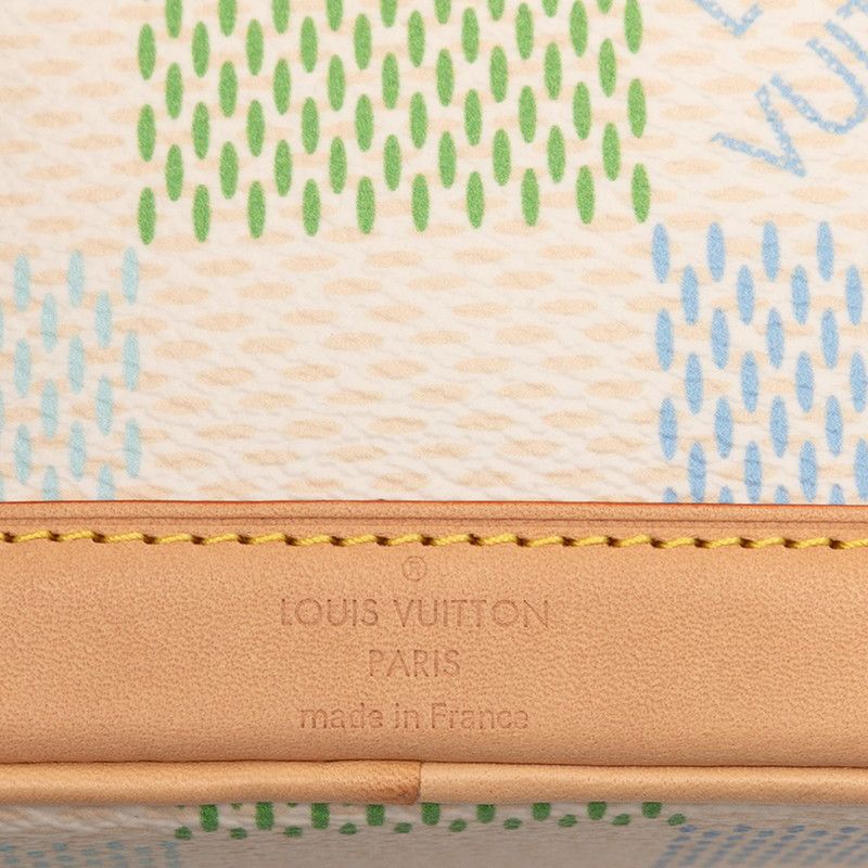 Louis Vuitton Damier Richesse Nano Noe Shoulder Bag / 2-Way Pistachio Green — view 5