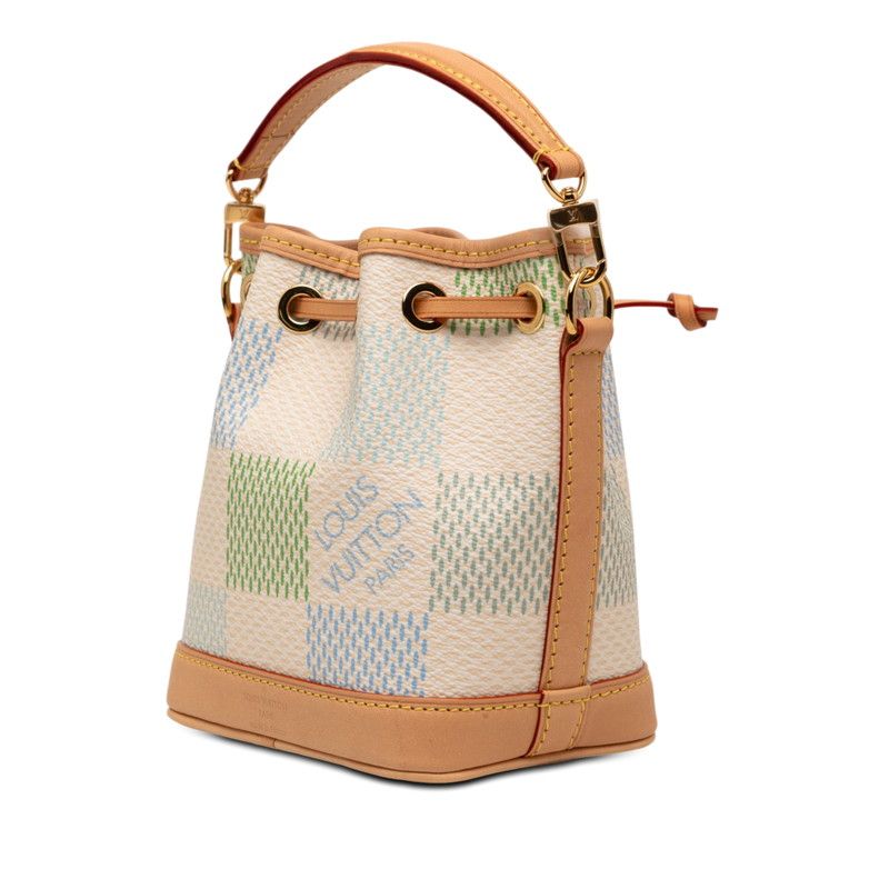 Louis Vuitton Damier Richesse Nano Noe Shoulder Bag / 2-Way Pistachio Green — view 2