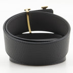 Louis Vuitton Belt LV Damier 40 Reversible Leather Gold Plated Black Gray — view 3