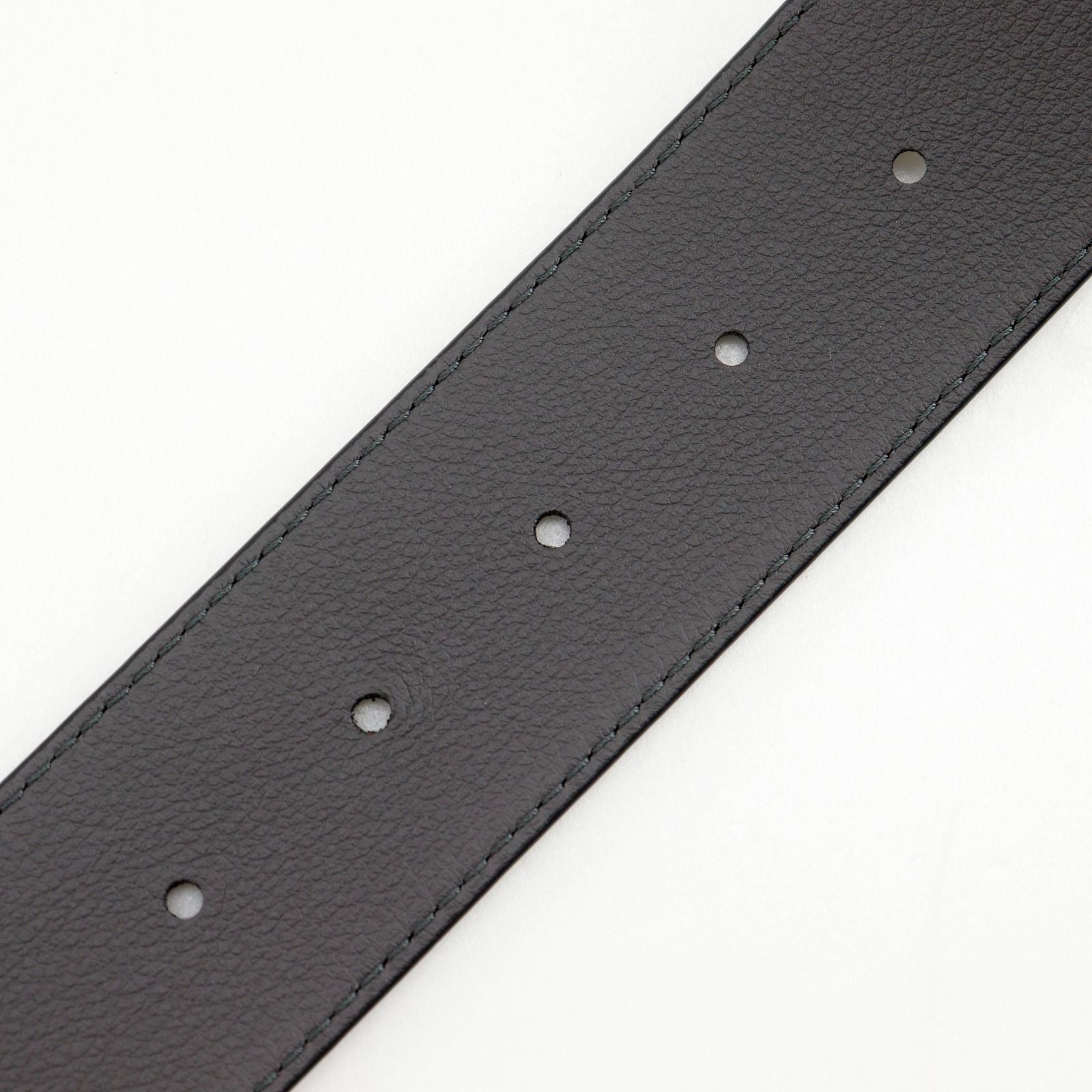 Louis Vuitton Belt LV Damier 40 Reversible Leather Gold Plated Black Gray — view 6