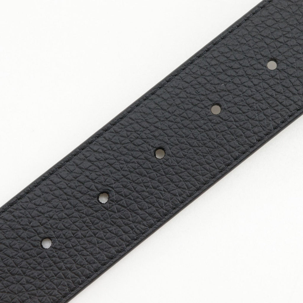 Louis Vuitton Belt LV Damier 40 Reversible Leather Gold Plated Black Gray — view 7