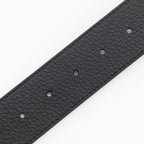 Louis Vuitton Belt LV Damier 40 Reversible Leather Gold Plated Black Gray — view 7