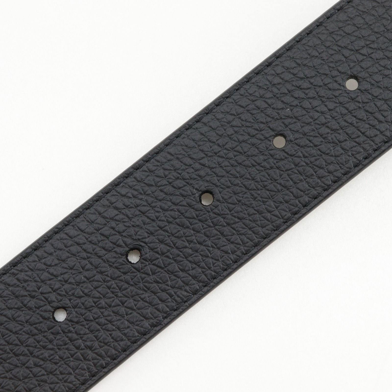 Louis Vuitton Belt LV Damier 40 Reversible Leather Gold Plated Black Gray — view 7