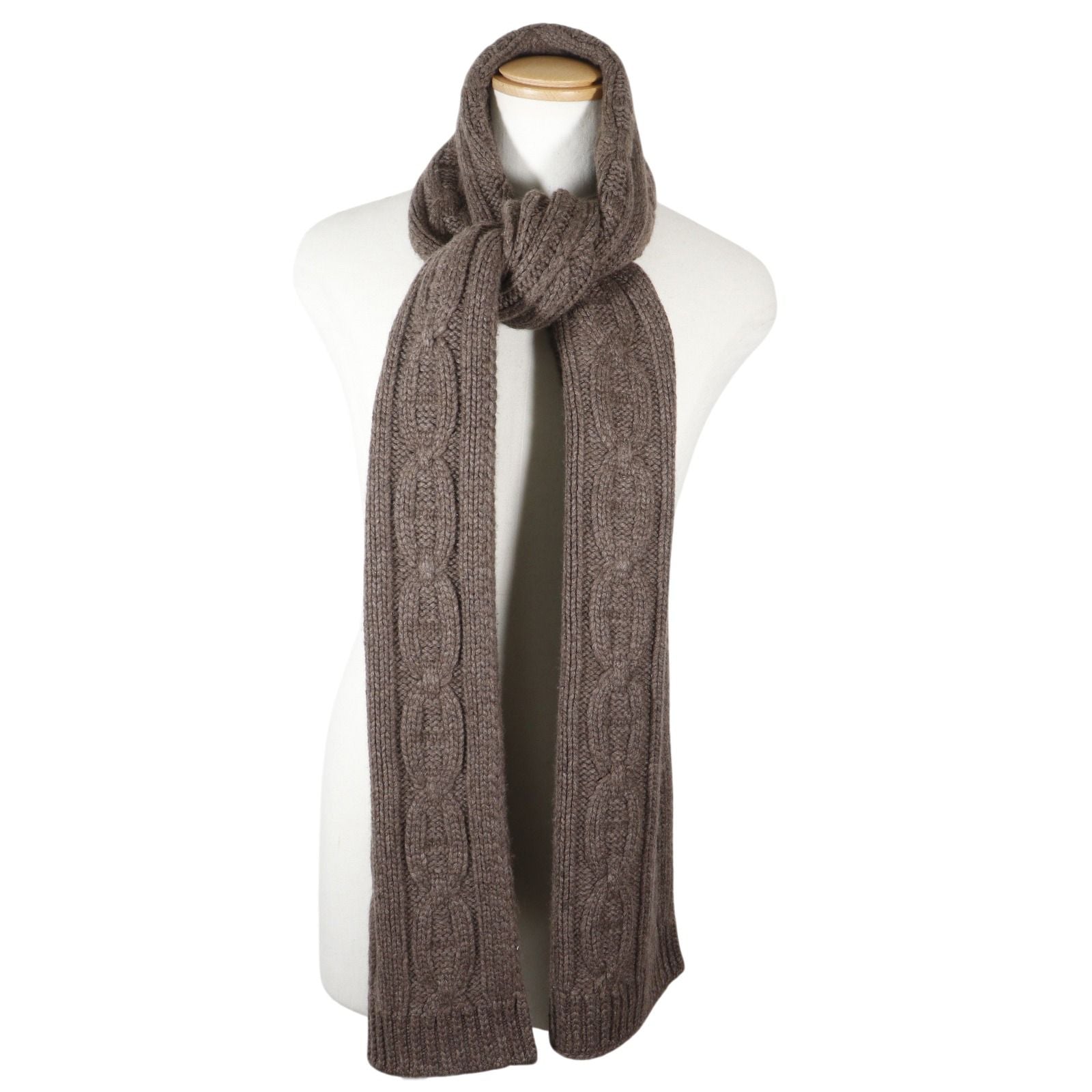 Hermes Chaine D'ancre Cashmere Gray Scarf — view 2