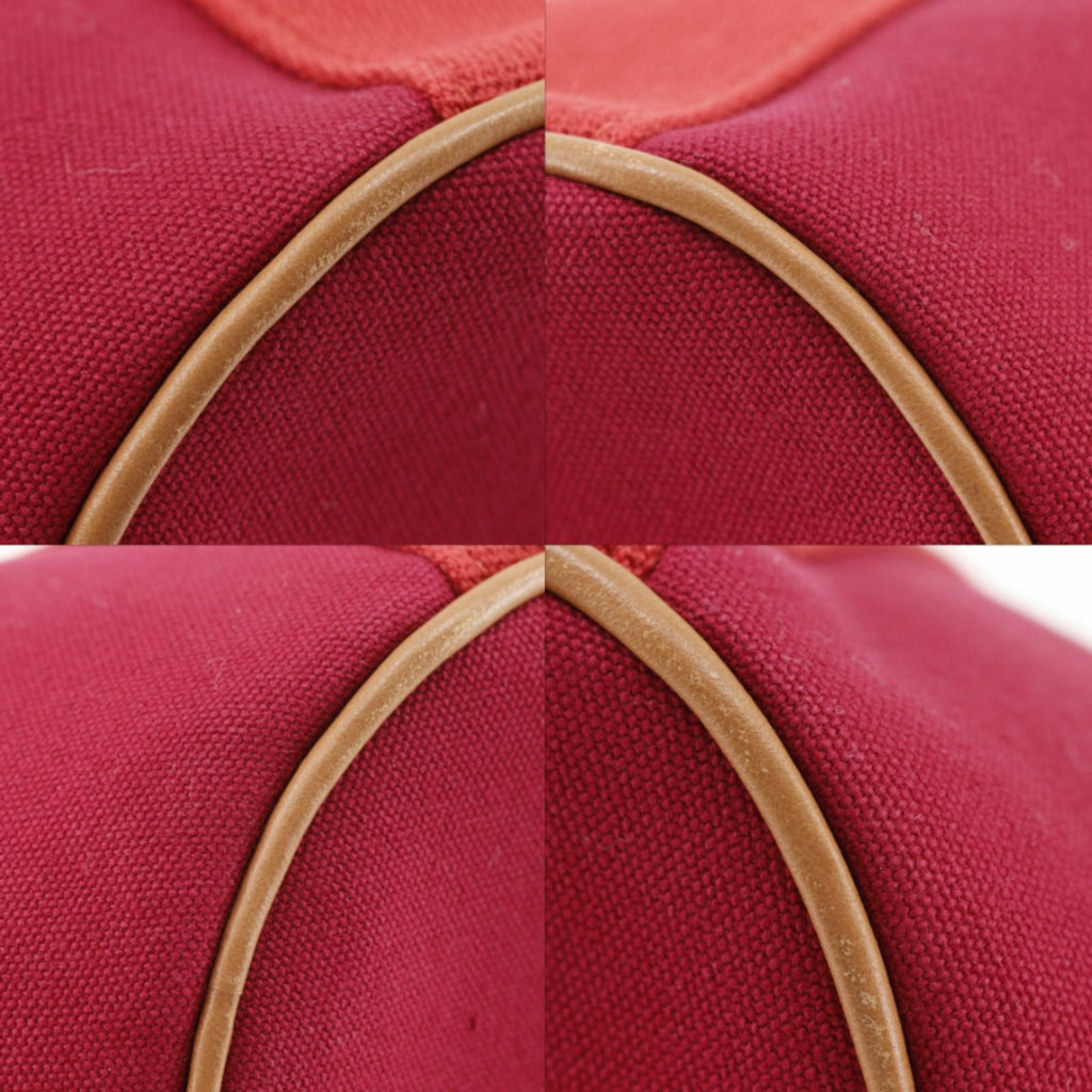 Hermes Palmier Canvas Red Pouch — view 4