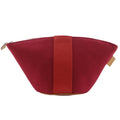 Hermes Palmier Canvas Red Pouch