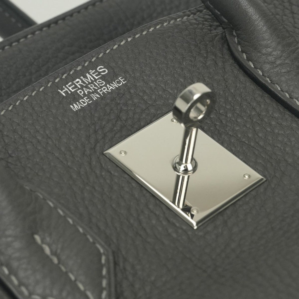 Hermes Birkin 35 Tote Togo Graphite Gray Silver — view 8