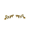 Dior Earrings J'adior Gold Pearl White Star