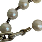Tiffany & Co Pearl Lock 925 Sterling Silver Necklace White Padlock Choker — view 8