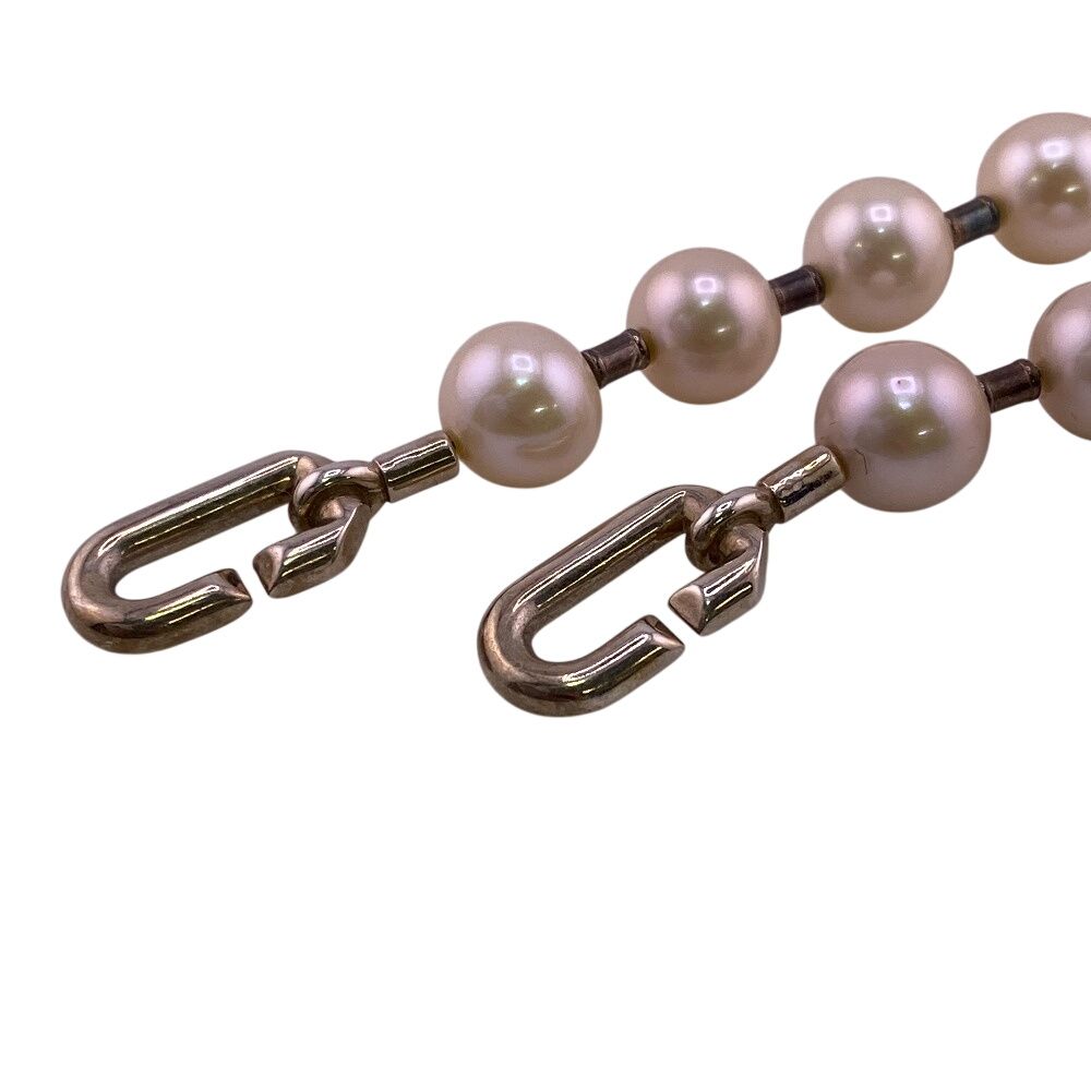 Tiffany & Co Pearl Lock 925 Sterling Silver Necklace White Padlock Choker — view 4