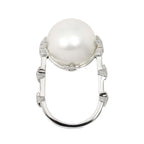 Chanel Comet Ring White Butterfly Pearl Diamond 18k WG White Gold 750 — view 7