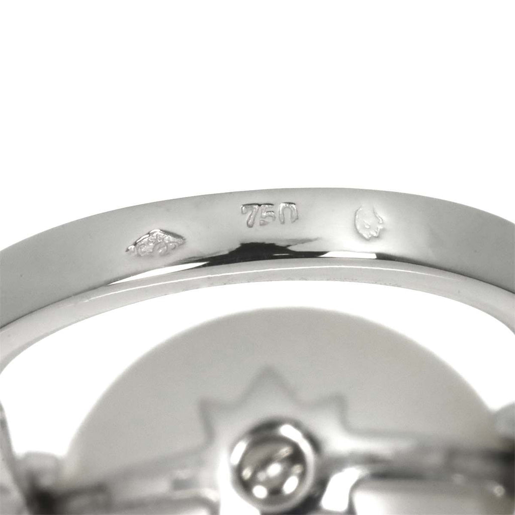 Chanel Comet Ring White Butterfly Pearl Diamond 18k WG White Gold 750 — view 5