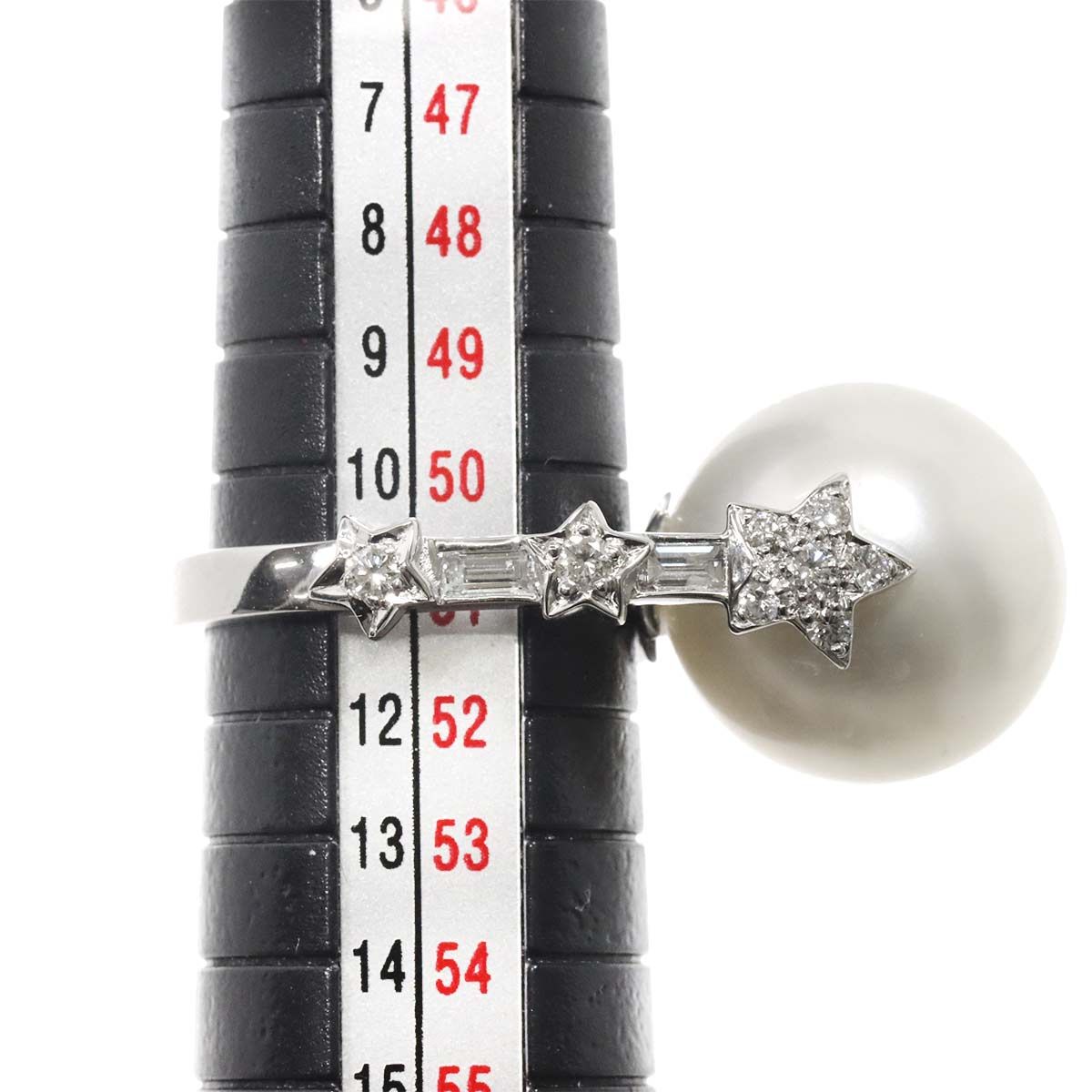 Chanel Comet Ring White Butterfly Pearl Diamond 18k WG White Gold 750 — view 9