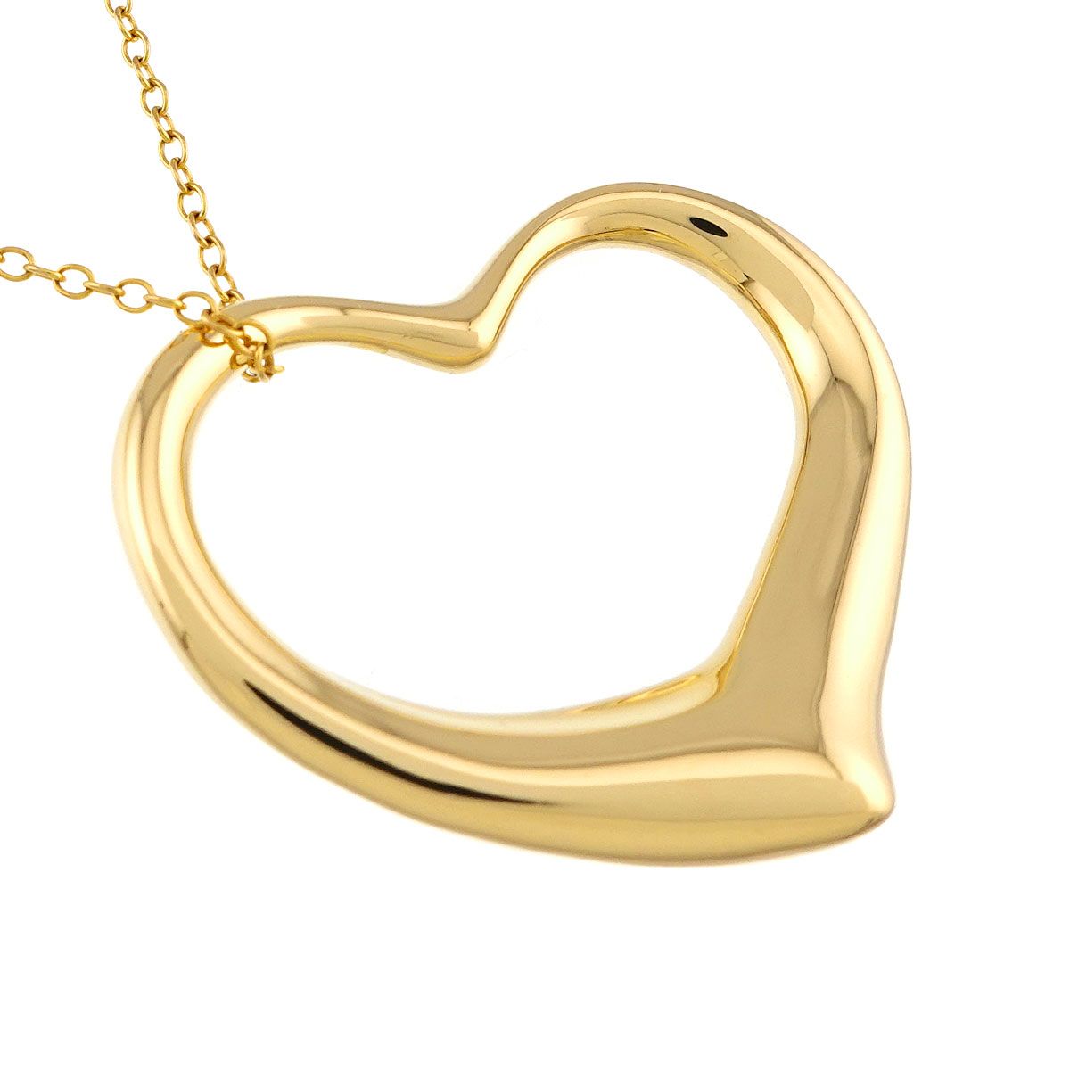 Tiffany & Co Open Heart 36 Long Necklace 77 cm 18k YG Yellow Gold — view 3