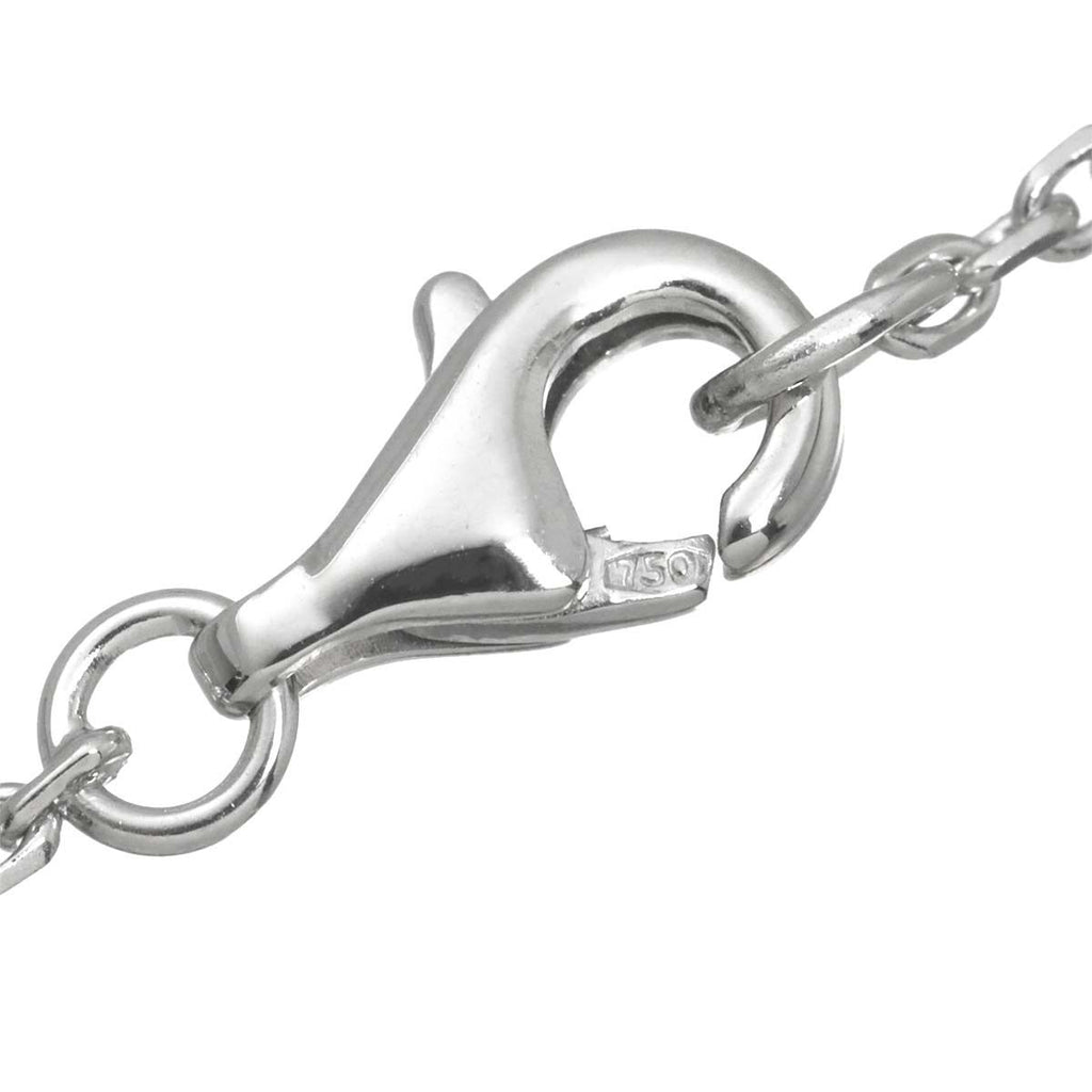 Chanel Camellia Diamond Necklace 41 cm 18k WG White Gold 750 Flower — view 6