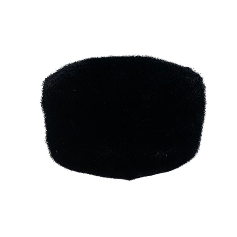 Prada Fur Hat Black