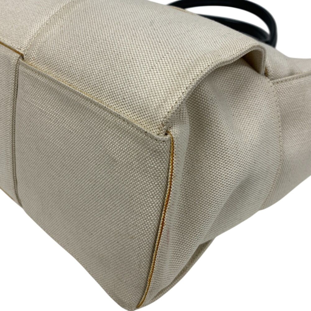Bottega Veneta the Arco Tote Canvas Handbag Ivory — view 3