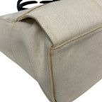 Bottega Veneta the Arco Tote Canvas Handbag Ivory — view 4
