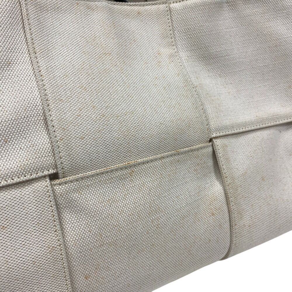 Bottega Veneta the Arco Tote Canvas Handbag Ivory — view 6