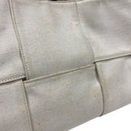 Bottega Veneta the Arco Tote Canvas Handbag Ivory — view 6